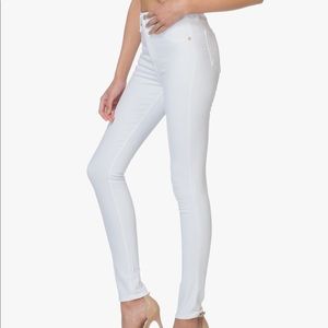 Rag and Bone White High Waisted Skinny Jeans 30